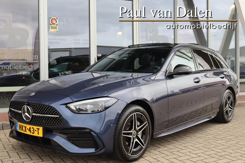 Mercedes-Benz C-Klasse Estate C300e AMG LINE PREMIUM | Nightpakket | Panodak | Burmester | Head Up | 360 Camera | Sfeerverlichting | NL Auto | Incl. BT