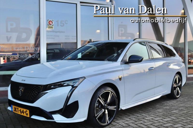 Peugeot 308 SW 1.2T 130PK AUTOMAAT (EAT8) GT-LINE Navi | Adapt.Cruise | Camera | Wit Metallic | Sfeerverl. | Keyless | Led | 18 Inch Lm |