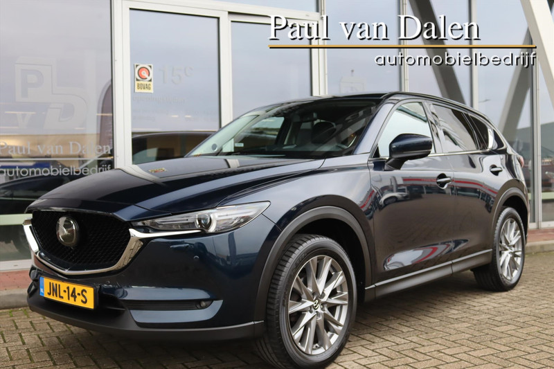 Mazda CX-5 2.0 SKYACTIV-G 165 AUTOMAAT LUXURY Leer | Trekhaak | Navi | Head Up | 360 Camera | Bose | Memory |Stoelverw./koeling | Pdc | Led