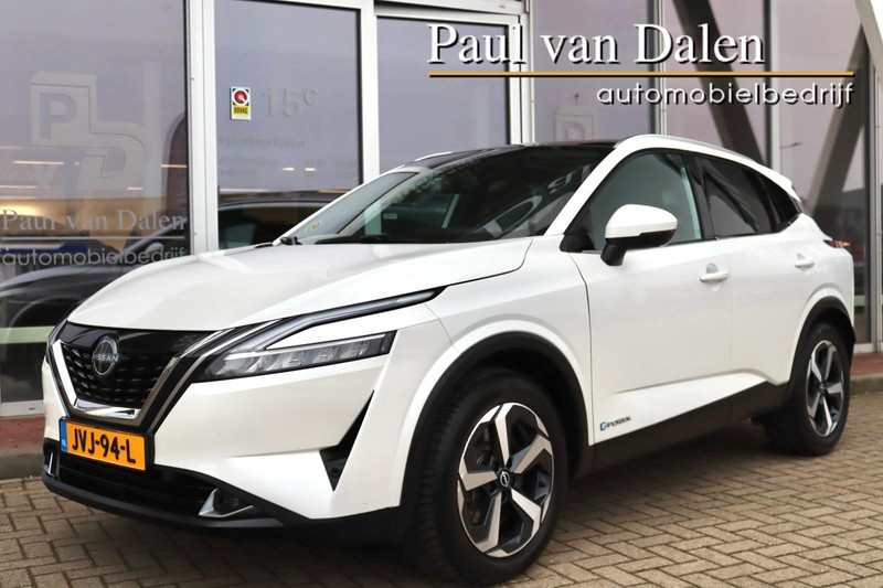 Nissan QASHQAI 1.5 e-POWER 190PK AUTOMAAT N-CONNECTA Panodak | Head Up | Afn.Trekh. | Navi | Adapt.Cruise | Stoel/stuur/voorruitverw. | 360 Cam